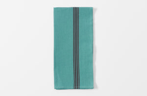 Turquoise and Black Piano Stripe Kitchen Towel