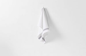 White and Black Country Kitchen Towel
