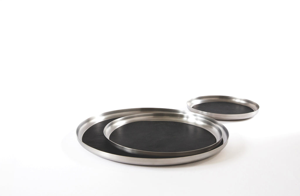 Michaël Verheyden Serve Set of Three Stainless Steel Trays