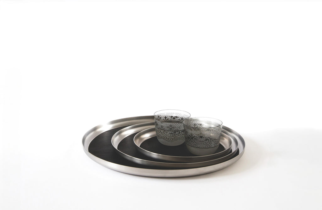 Michaël Verheyden Serve Set of Three Stainless Steel Trays