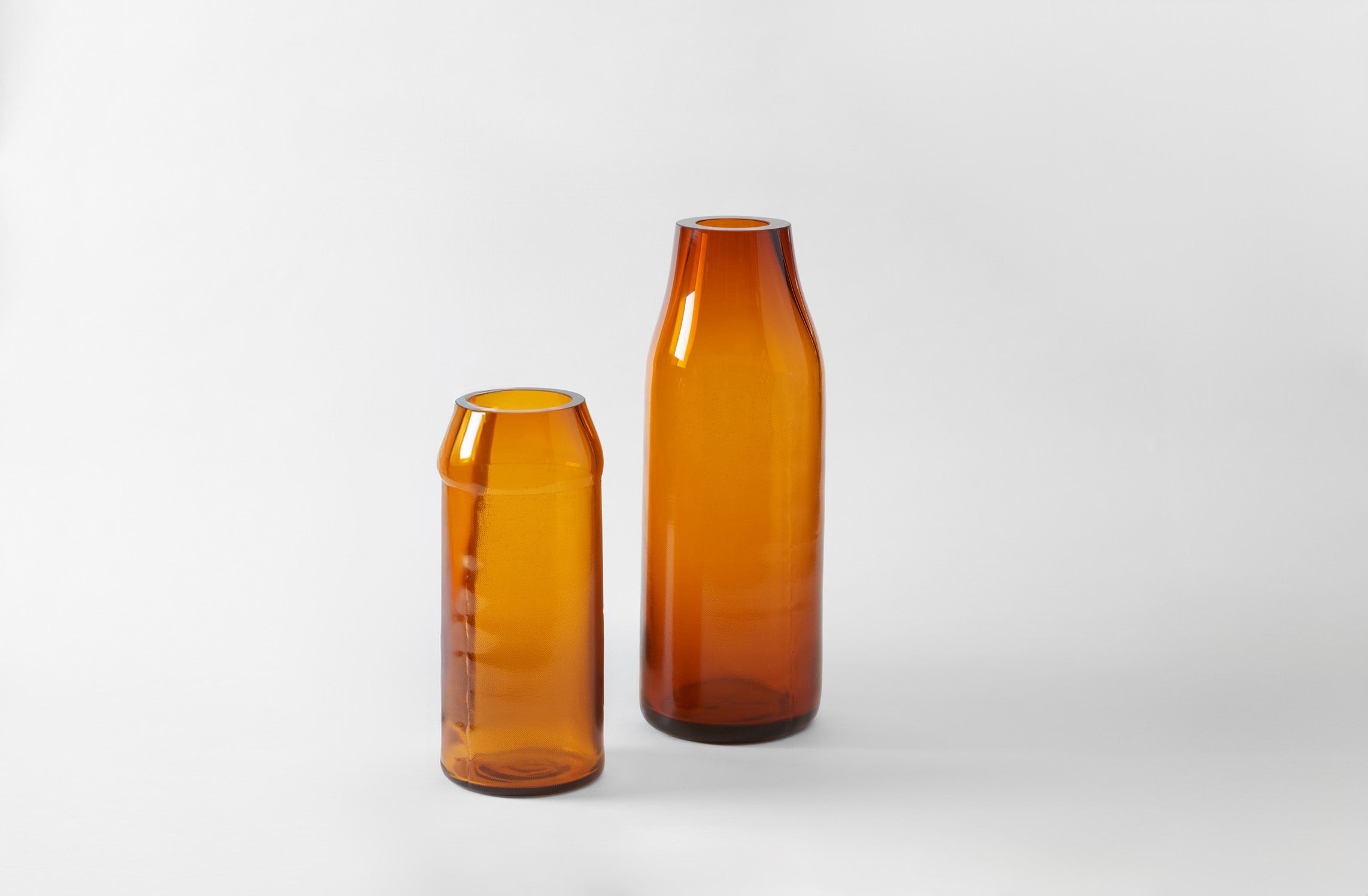 Milena Kling Glass Copper Molded Vase