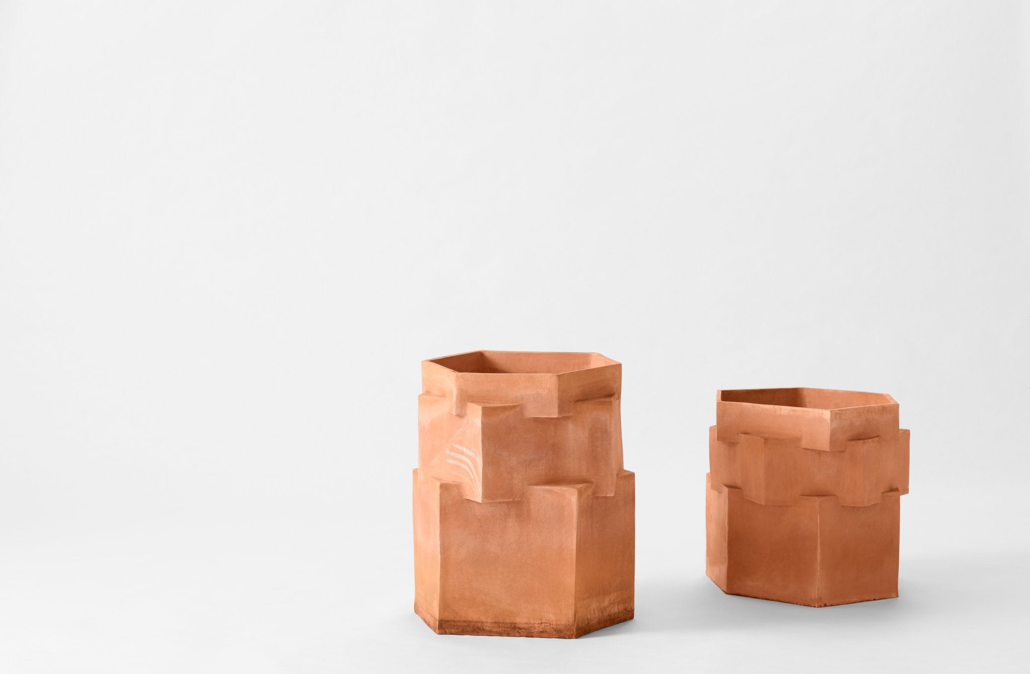 Terracotta Hex Planters