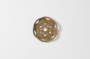 Small Celtic knot basket overhead.