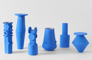 Blue Klein Series Diamond Vase
