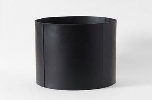 Michaël Verheyden Large Black Saddle Leather Basket