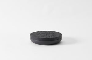 Vincent Van Duysen Black Shallow Container with Black Oak Lid