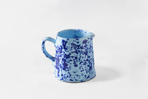 Blue on Blue Large Splatterware Pitcher