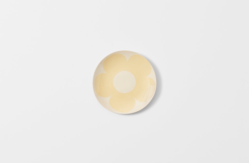 ブリケット　ダヴダ　ティープレート(Butter) Brickett Davda Butter Yellow Flower Dessert Plate – MARCH