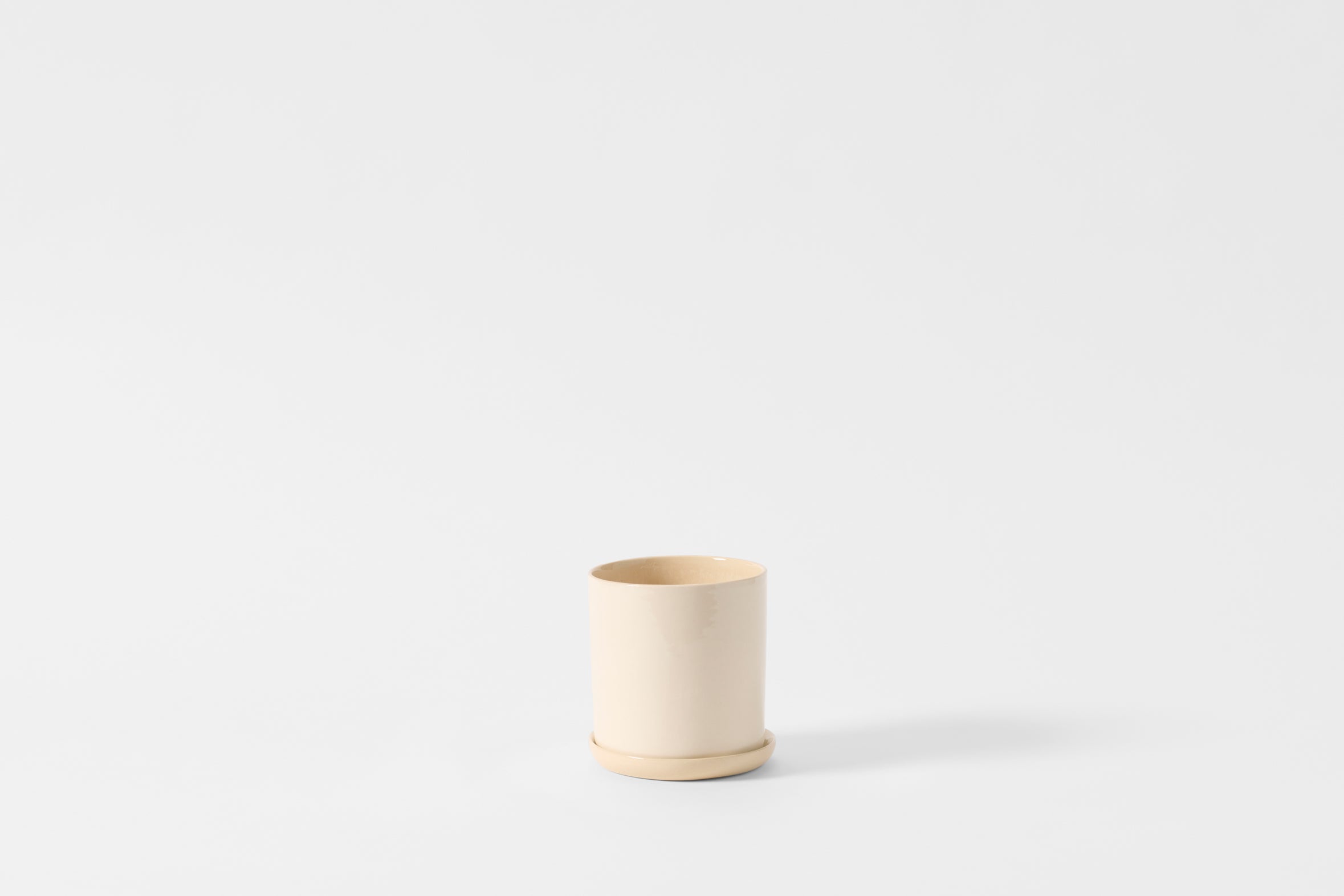 Brickett Davda White Herb Pot