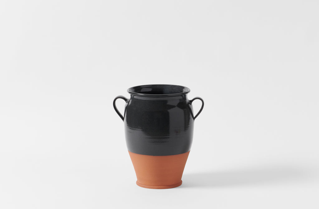 Charcoal stoneware large confit jar