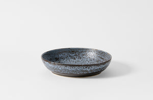 Christiane Perrochon Blue Grey Spot Large Low Serving Bowl