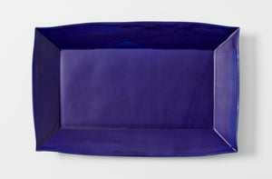 Christiane Perrochon large blue violet tray overhead veiw