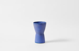 Christiane Perrochon bright blue medium hourglass vase