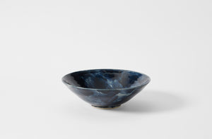 Christiane Perrochon dark indigo painted serving bowl.