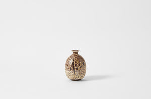 Christiane Perrochon  dark brown spot bud vase.