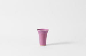 Extra small Christiane Perrochon flared fuchsia vase. 