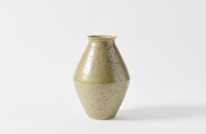 Christiane Perrochon green gray spot medium vase.