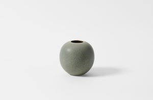 Christiane Perrochon grey blue large round vase.