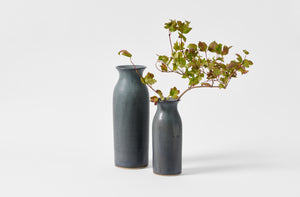 Christiane Perrochon large and medium grey blue bottle vases. Default