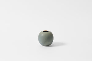 Christiane Perrochon grey blue medium round vase.