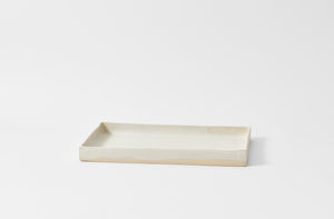 Christiane Perrochon powder white rectangle tray.