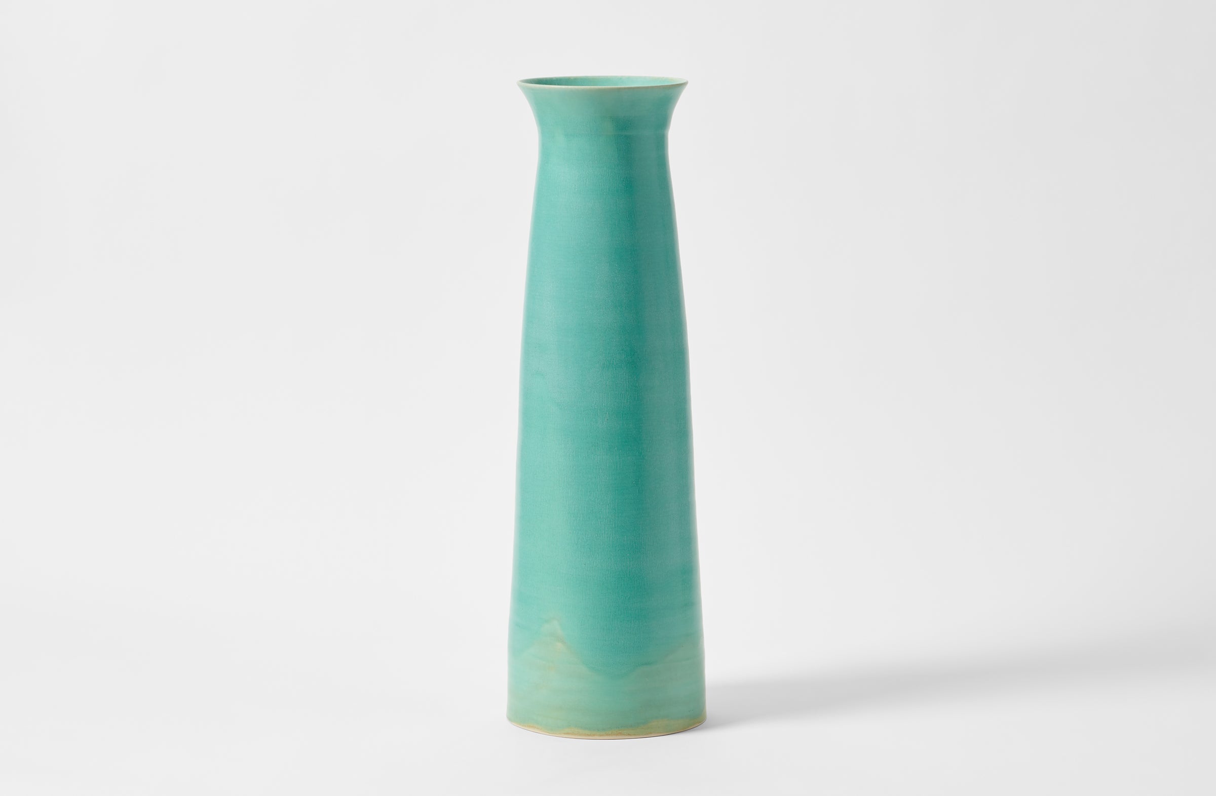 Christiane Perrochon turquoise extra large column vase.