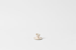 Christiane Perrochon white beige egg cup.