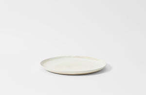 Christiane Perrochon powder white beige large round platter.