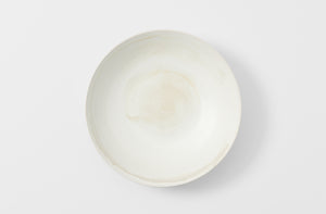 Christiane Perrochon white beige large low serving bowl.