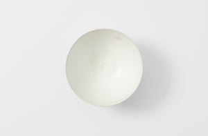 Christiane Perrochon white beige extra large nesting bowl overhead.