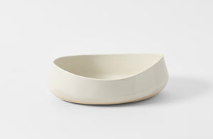 Christiane Perrochon white deep oval serving dish.