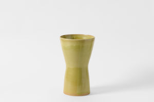 Christiane Perrochon Yellow Green Large Hourglass Vase