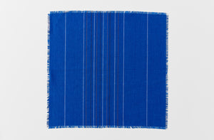 Single open Chroma cobalt stripe napkin 