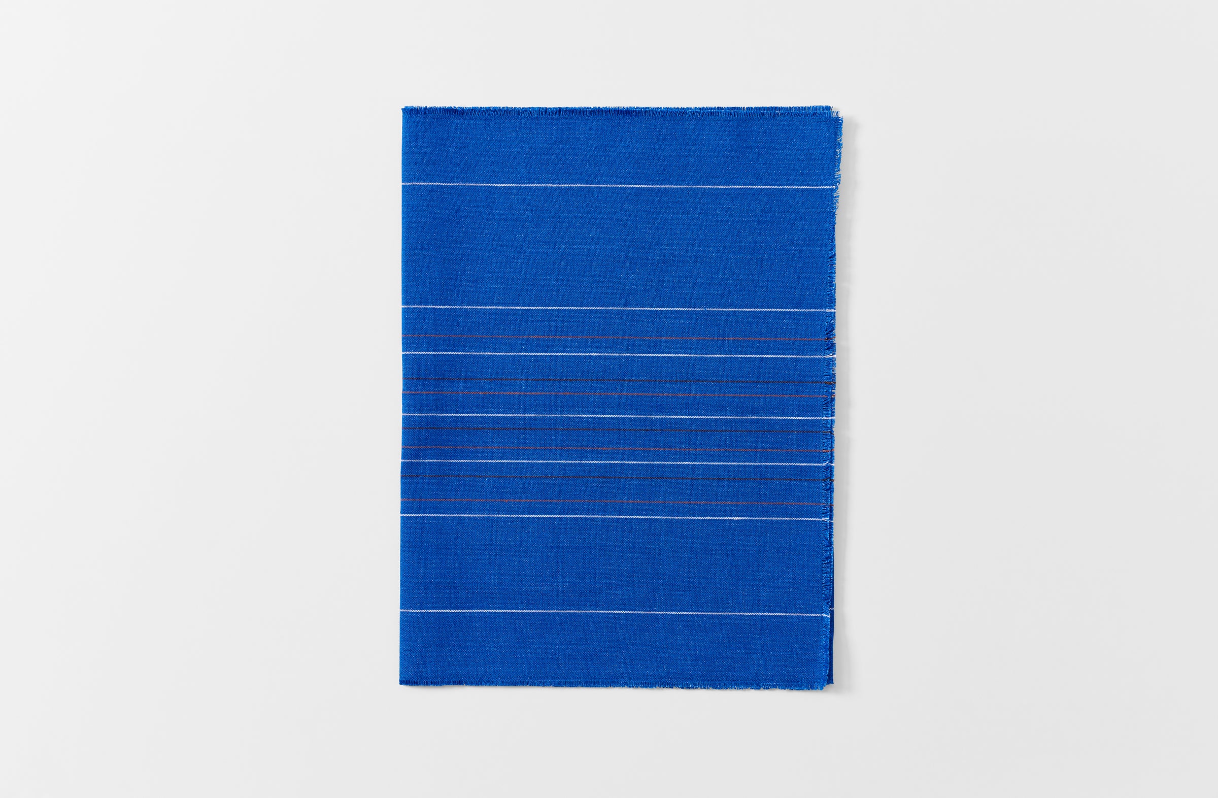 Chroma cobalt stripe runner folded
