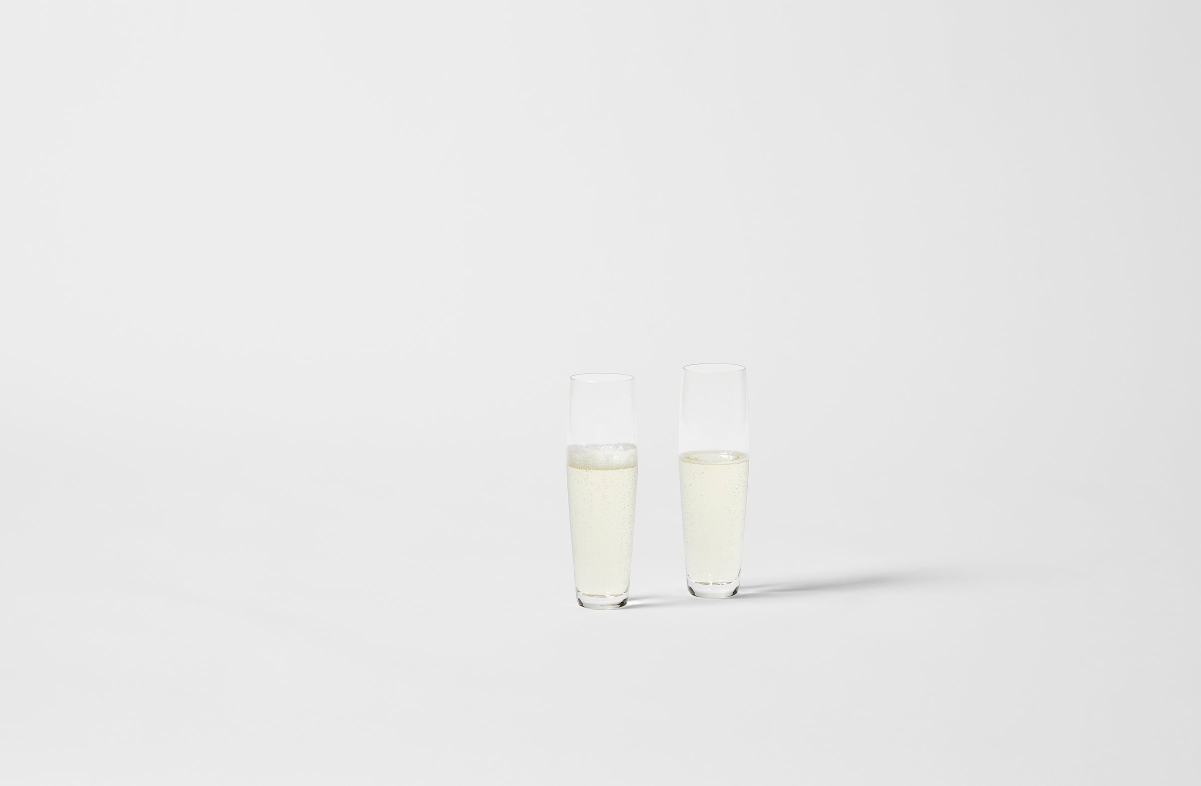 Deborah Ehrlich Simple Crystal Curved Champagne Glass