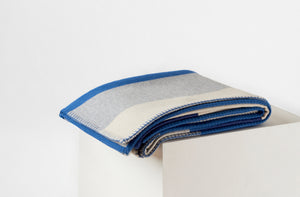 Cobalt Geometric Throw Blanket