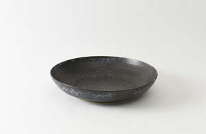Christiane Perrochon Grey Black Spot Extra Large Low Bowl