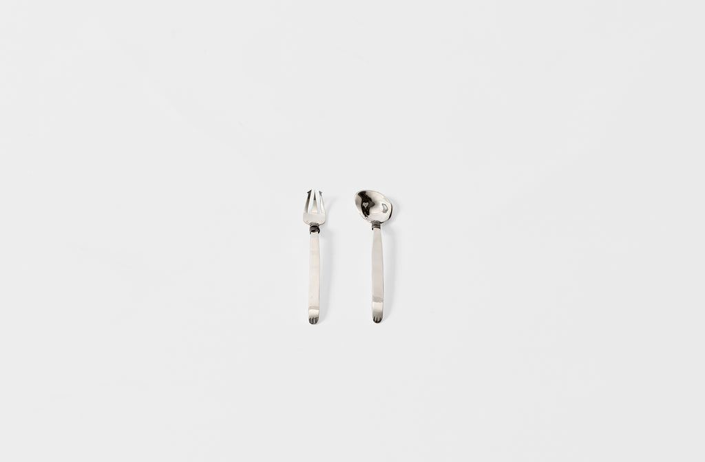 Heath Wagoner Sterling Silver Hors d'Oeuvre Fork and Spoon