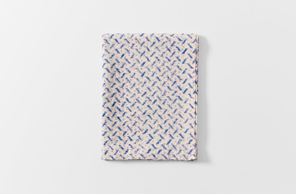 gregory parkinson indigo rain tablecloth 