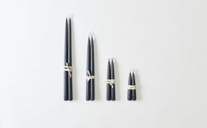 Hand Dipped Black Taper Candles