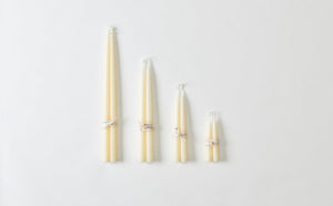 Hand Dipped Ivory Taper Candles