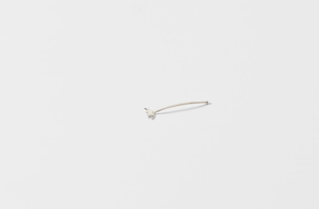Heath Wagoner sterling silver sardine fork.