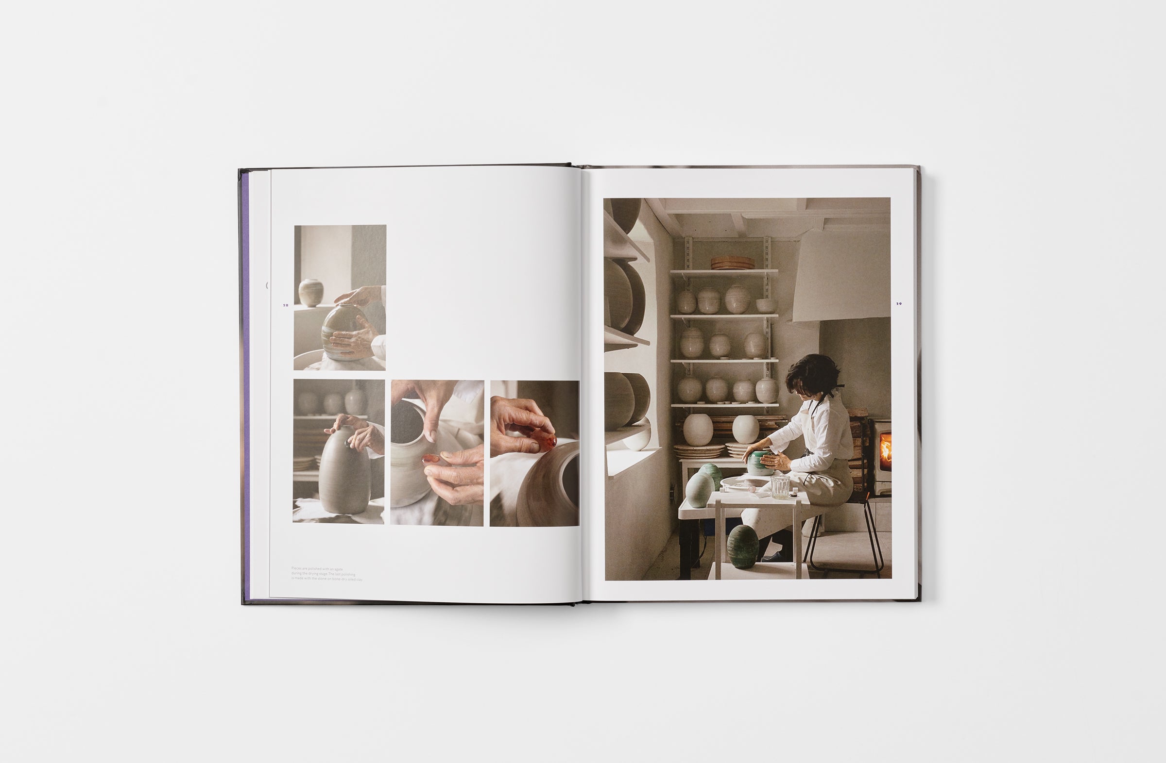 Karen Swami ceramics in motion book interior page detail