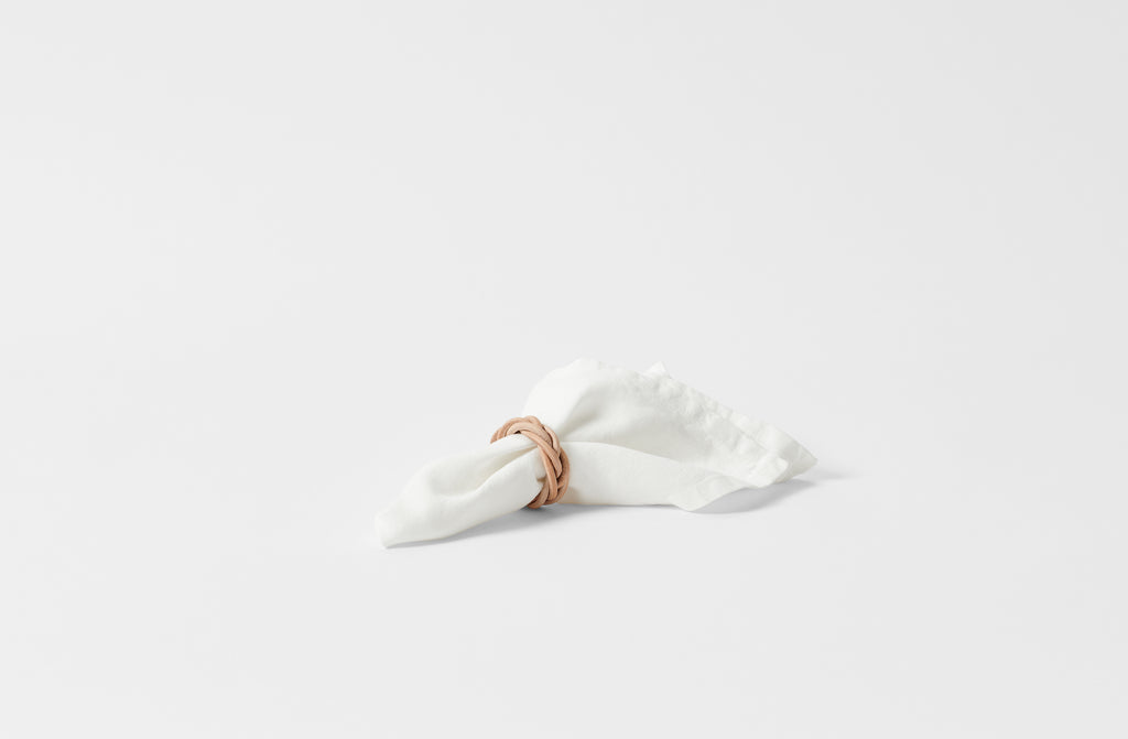 Knotted Leather Napkin Ring