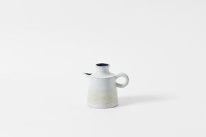 Les Argonautes midcentury white stoneware pitcher.