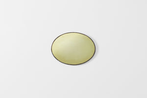 Maureen Fullam small gold oval mirror horizontal.