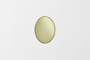 Maureen Fullam small gold oval mirror vertical.