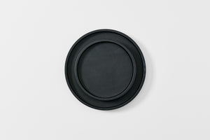 Michael Verheyden black leather circle trays. Default