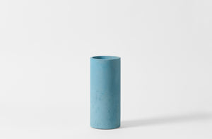 Turquoise Michael Verheyden concrete vase.