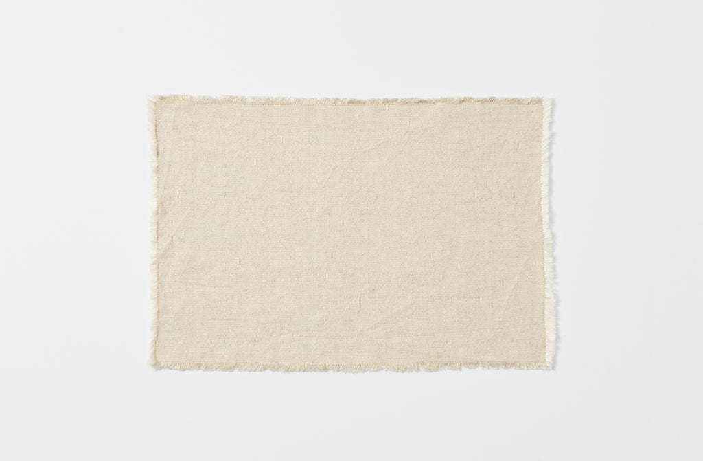 Natural Fringed Placemat